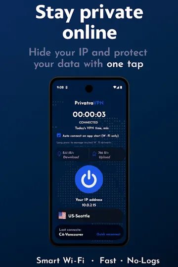 PrivatraVPN screenshot 1